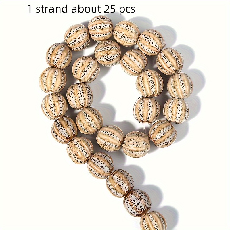 Colorful Ceramic Pumpkin Beads for DIY Jewelry Making Kit